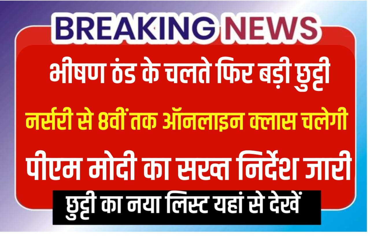 दिल्ली में आज से नर्सरी से पांचवी तक के बच्चों की होगी ऑनलाइन क्लास, 15 जनवरी तक बंद रहेंगे सभी सरकारी और प्राइवेट स्कूल