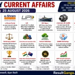 Today Current Affairs 25 August 2026